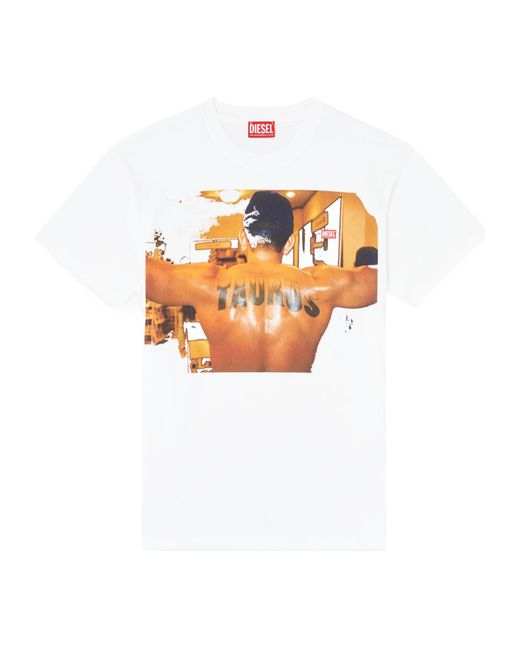DIESEL White X Tom Of Finland Foundation Pr-T-Norm-Tom25-1 T-Shirt for men