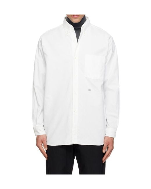 Nanamica White Long-Sleeved Shirt for men