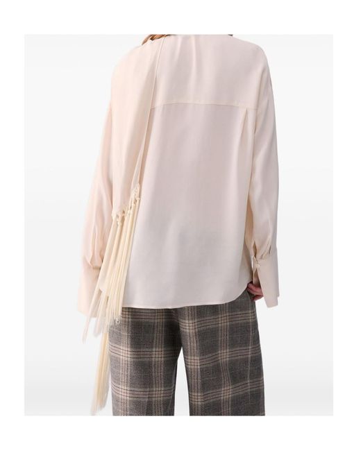Liu Jo Pink Shirt With Scarf