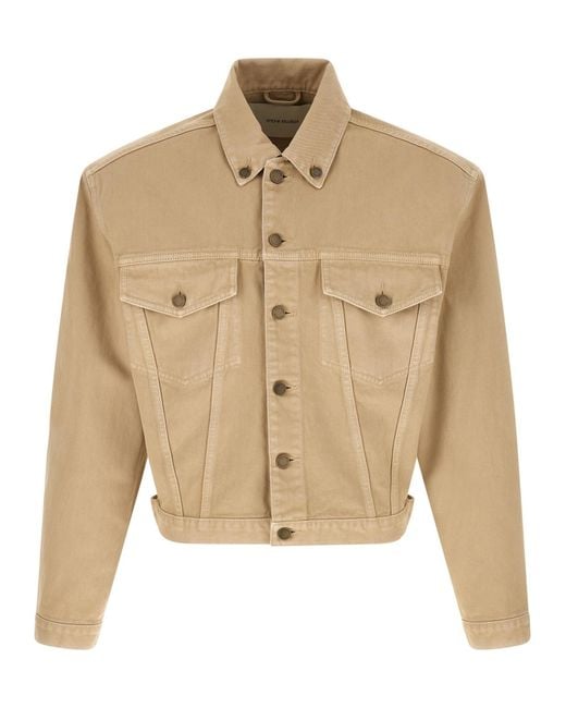 Entire studios Natural Shrunken Denim Jacket for men