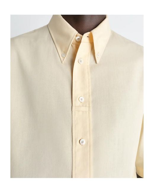 Lemaire Natural Short-Sleeved Shirt for men
