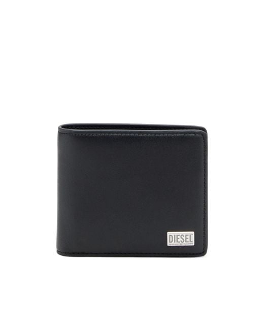 DIESEL Black Logo Palque Bi-Fold Wallet for men