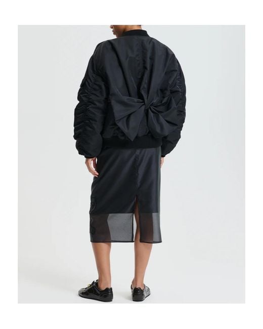 CECILIE BAHNSEN Black Long-Sleeved Bomber Jacket