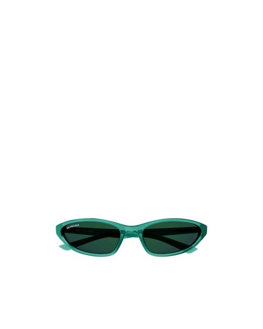Balenciaga Green Eyewear Cat-Eye Frame Sunglasses