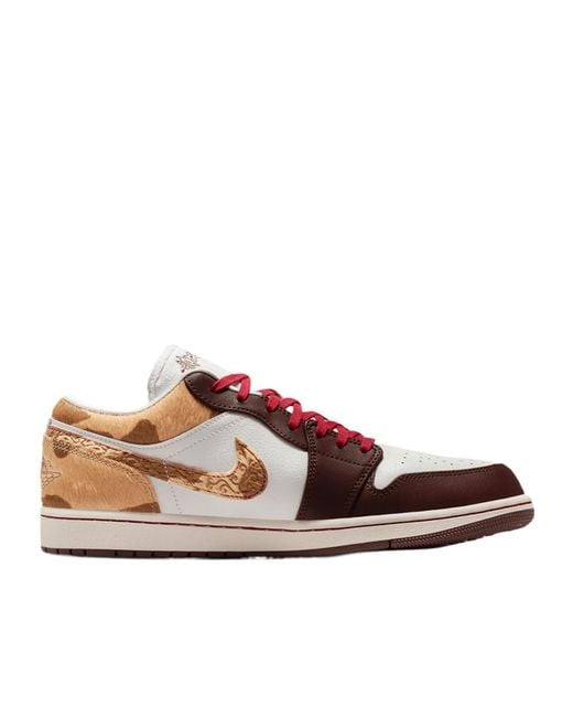Nike Brown Air Jordan 1 Low Se Lunar New Year Sneakers for men