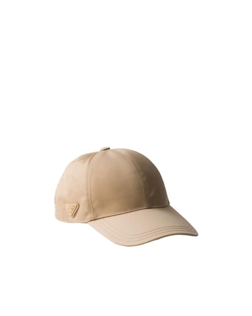 Prada Natural Re-Nylon Baseball Cap