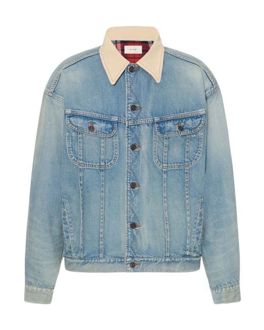 The Row Blue Joret Cotton Jacket for men
