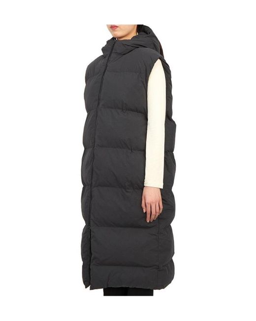 Studio Nicholson Black Hooded, Thick, Sleeveless Cotton-Padded Jacket