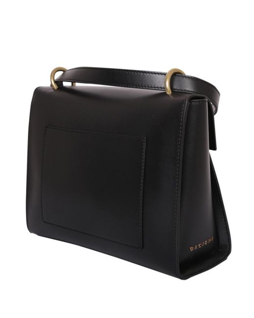 Orciani Black Ofelia Leather Crossbody Bag