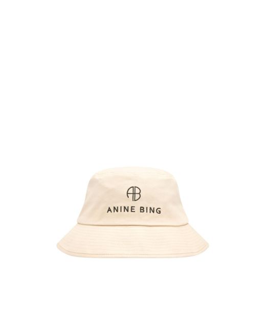 Anine Bing Natural Nicks Bucket Hat