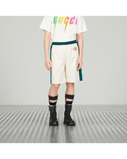 Gucci Green Logo Shorts for men