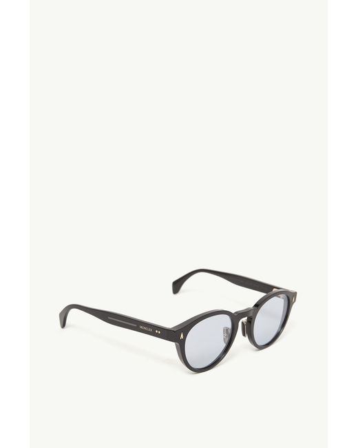 Moncler Metallic Ember Round Sunglasses for men