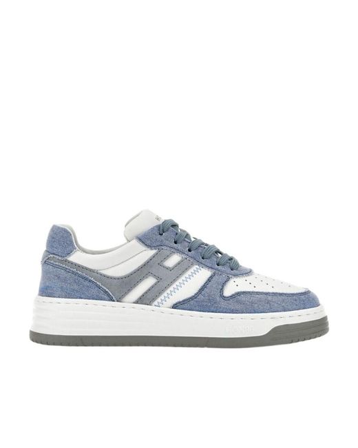 Hogan Blue H630 Lace-Up Sneakers