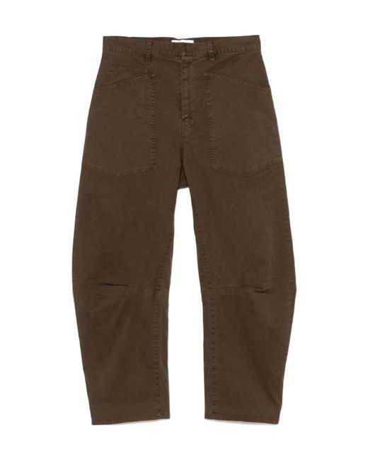 Nili Lotan Brown Casual Pants With Belt Loops