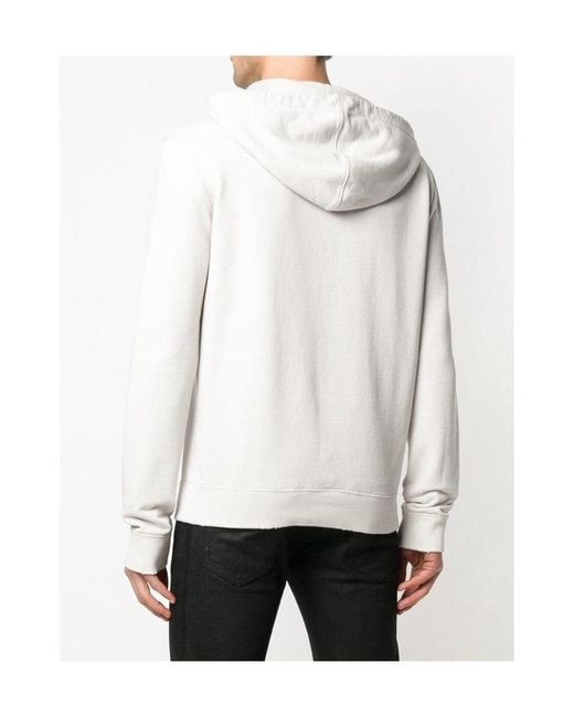 Saint Laurent White Animal Print' Hoodie for men