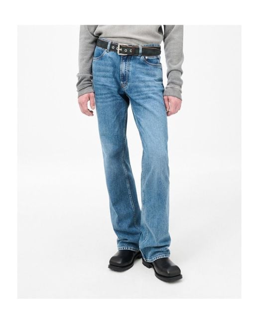 Our Legacy Blue Belt Loop Denim Trousers for men