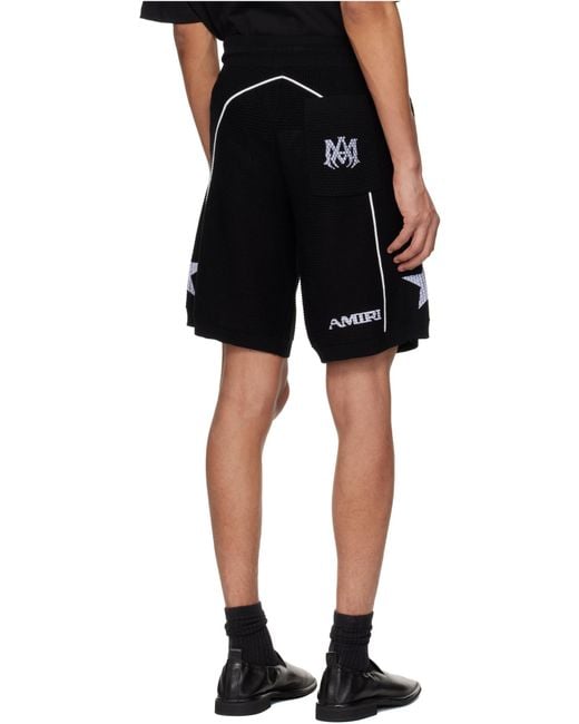 Amiri Black Sport Shorts for men