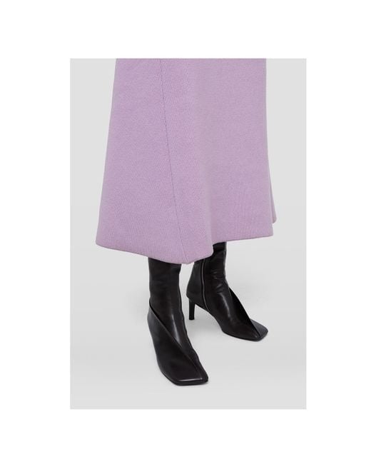 Jil Sander Black Square Toe Leather Boots