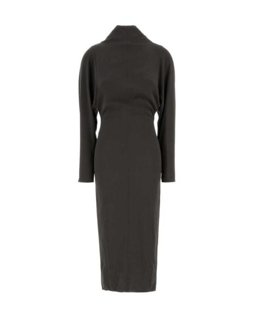 Giorgio Armani Black Long-Sleeved Dress