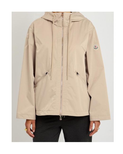 Moncler Natural Cassiopea Hooded Shell Jacket
