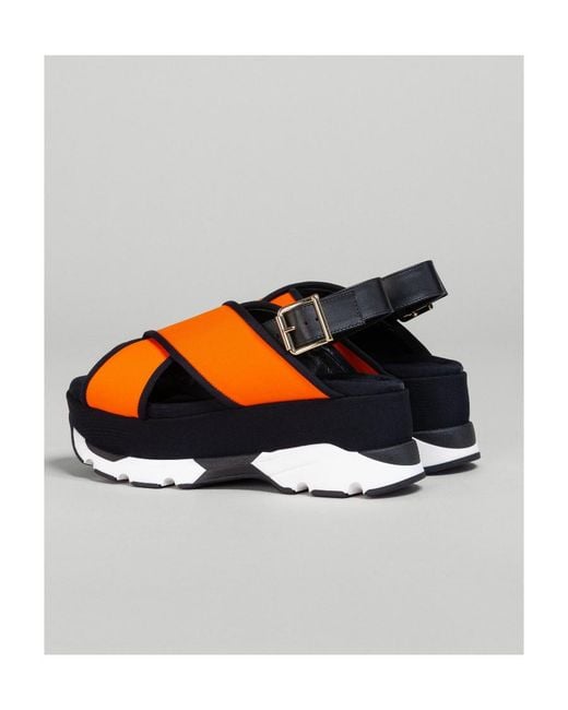 Marni Blue Sam Chunky Sandals