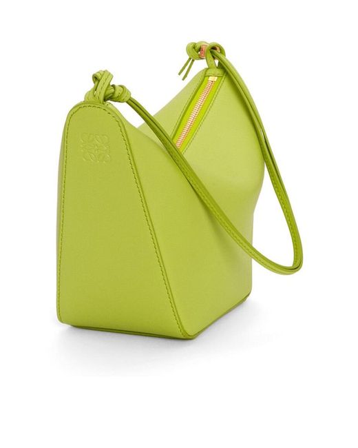 Loewe Green Mini Hammock Hobo Bag