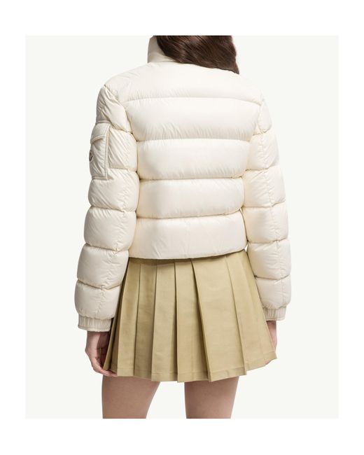 Moncler White Petra Short Down Jacket