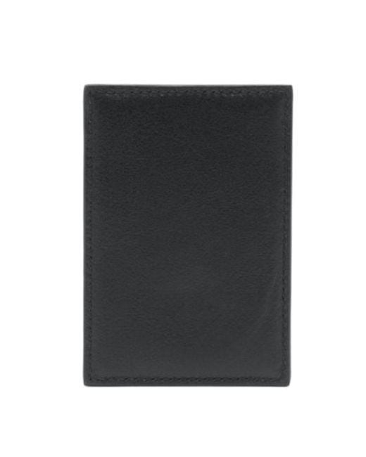 McQueen Black Logo Printed Card Holder for men