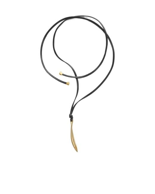 Bottega Veneta Multicolor Sardine Leather Necklace