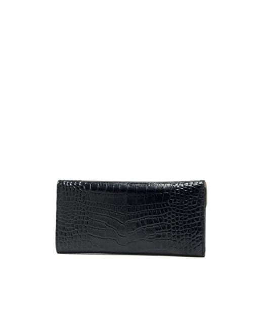 Totême Black Totême T-Lock Embossed Wallet