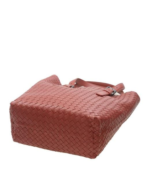 Bottega Veneta Red Logo Handbag