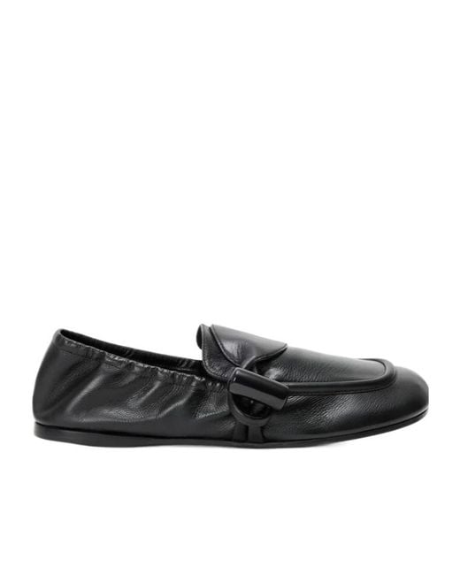 Loewe Black Toggle Loafers