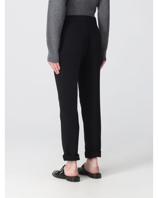 Max Mara Black Studio High Waist Cropped Trousers