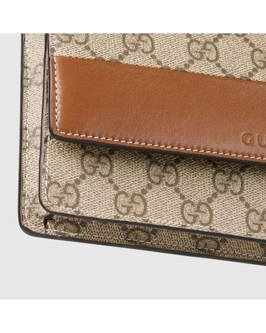 Gucci Natural Gg Emblem Chained Wallet