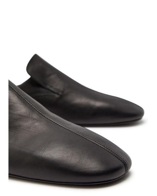 Dries Van Noten Black Leather Mules for men