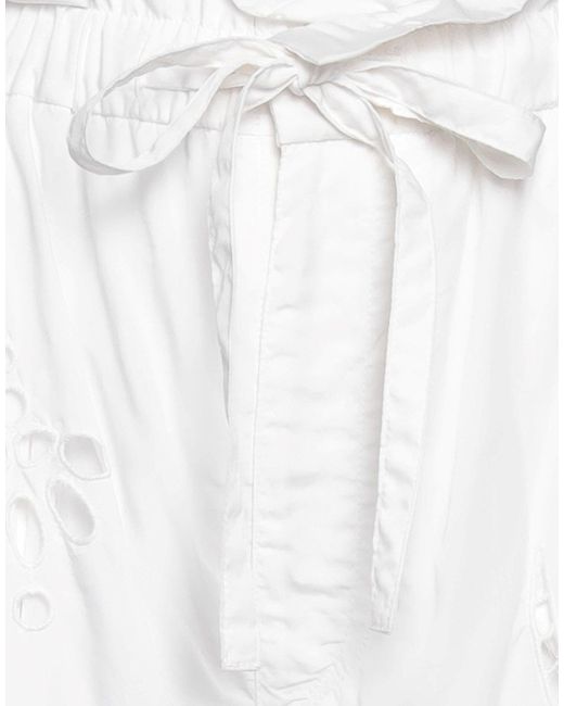 Isabel Marant White Drawstring Belt Shorts