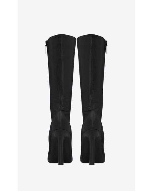 Saint Laurent Black Camden Heeled Boots