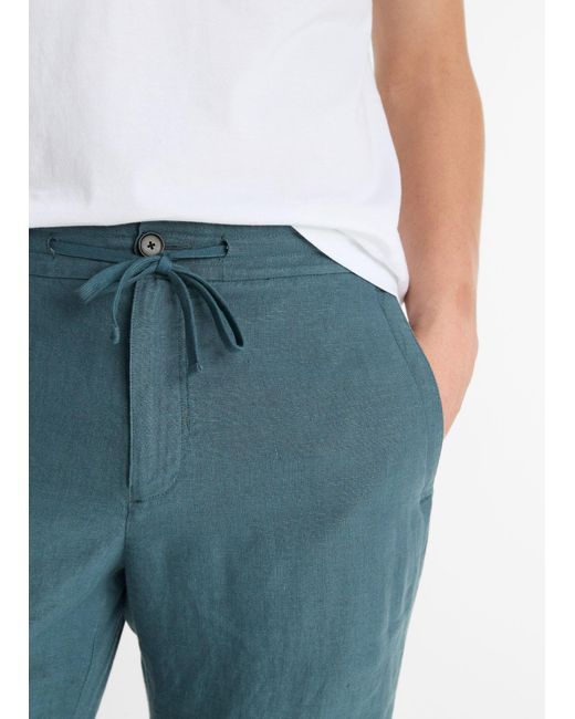 Vince Blue Elastic Waist Casual Pants for men