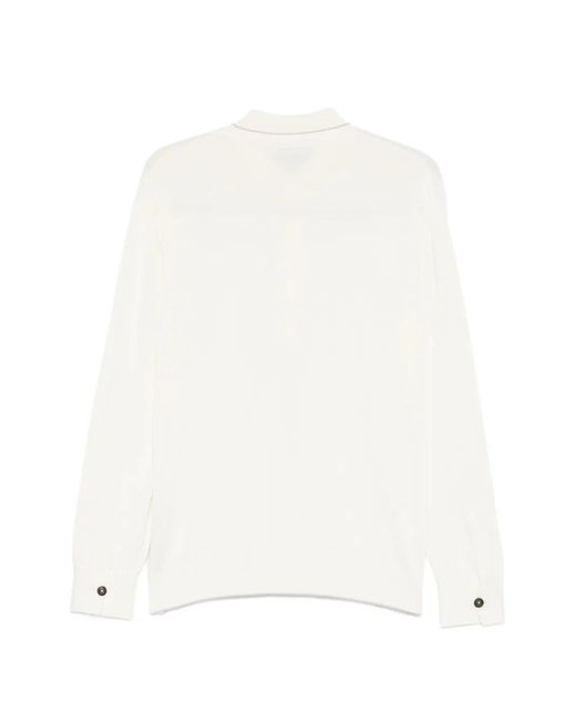Eleventy White Buttoned Cardigan for men