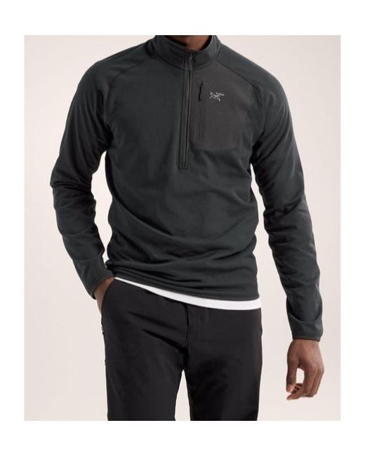 Arc'teryx Gray Delta 1/2 Zipper Collar Sweatshirt for men