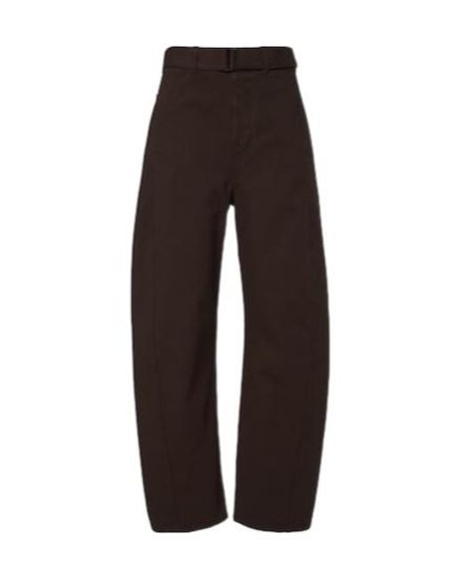 Lemaire Brown Twisted Jeans
