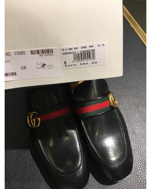 Gucci Black Gg Web Loafers for men