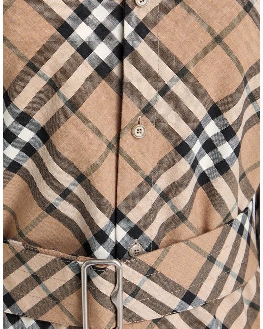 Burberry Natural Classic Printed Shirt Dress