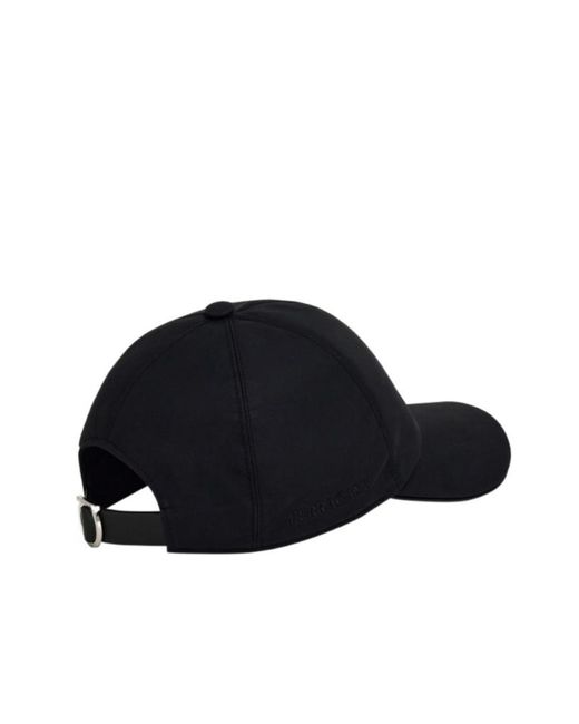 Ferragamo Black Ferragamo Gancini Buckle Baseball Cap for men