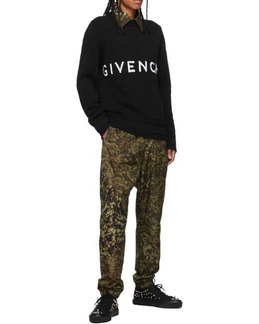 Givenchy Black 4G Knitted Jumper for men