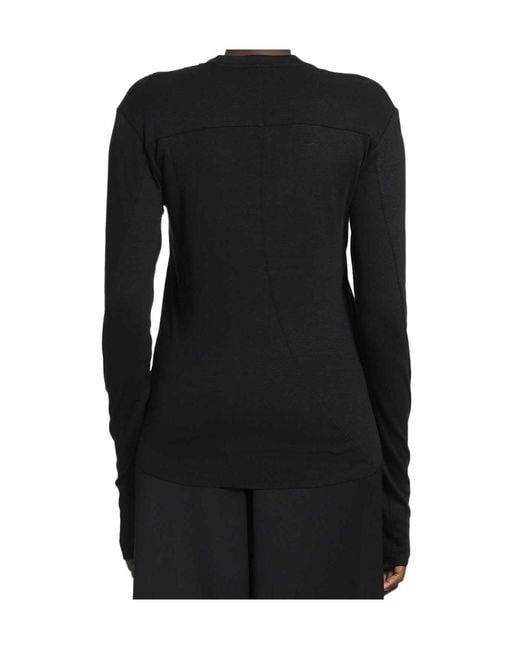 Thom Krom Black Long-Sleeve T-Shirt