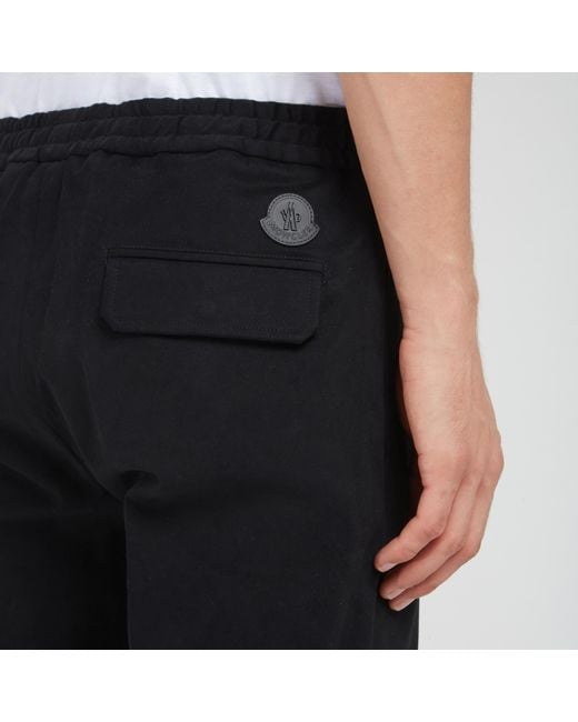 Moncler Black Drawstring Trousers for men