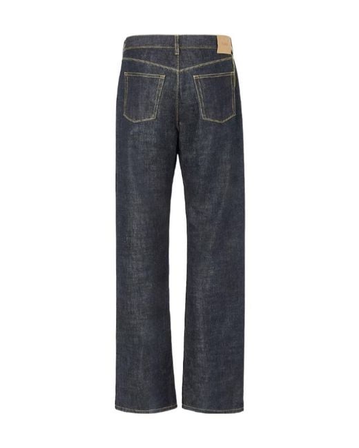 Fendi Blue Long Jeans for men