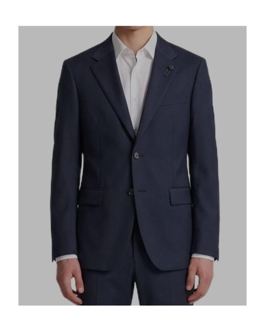 Lardini Blue Single-Breasted Classic Suit for men