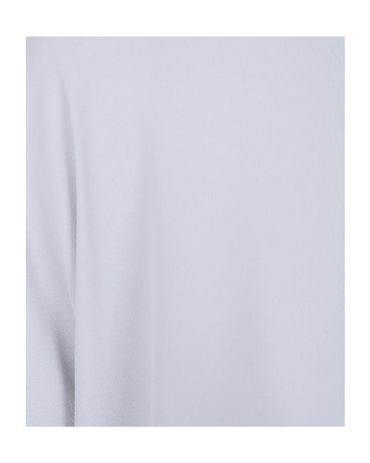 Fabiana Filippi Blue Round Neck Short Sleeves Tee Shirt
